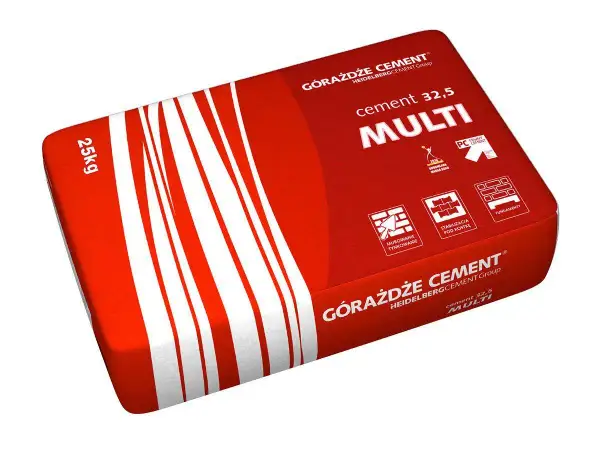 Worek cementu Górażdże MULTI 25kg. Zastanawiasz się, ile kosztuje worek cementu? Ten produkt nadaje się do murowania, tynkowania, stabilizacji i fundamentów.